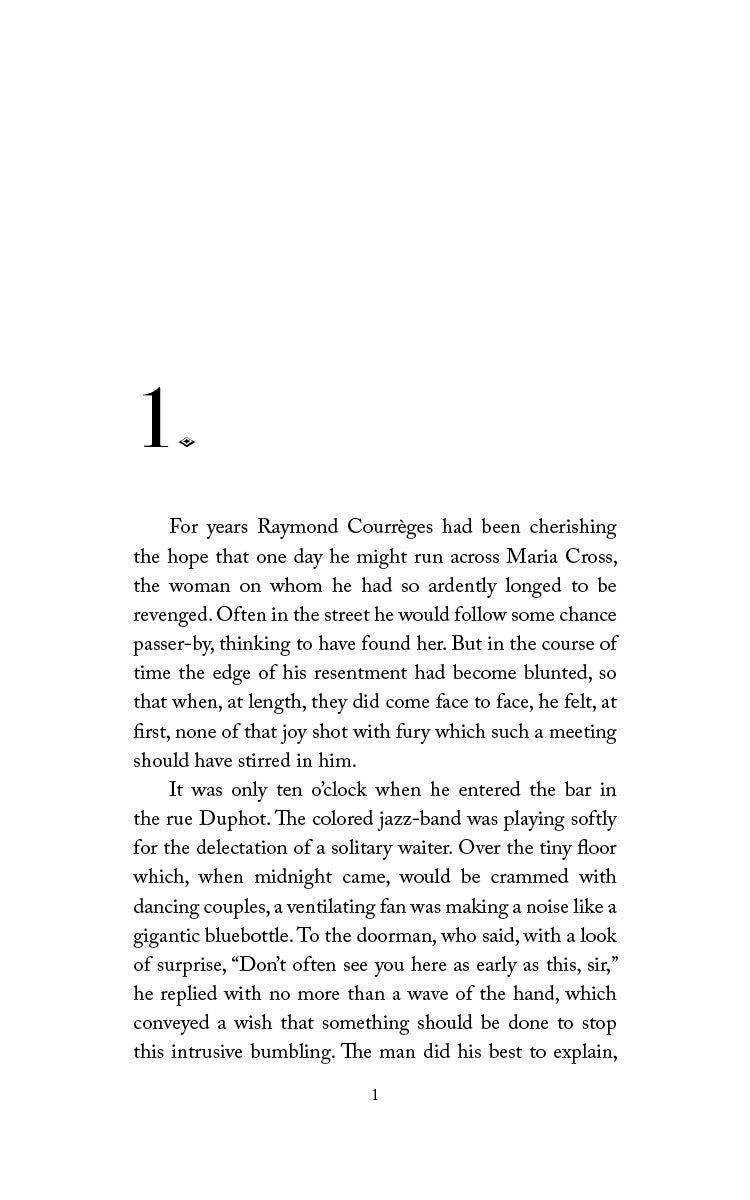 Novel book page with chapter text in black serif font on white background