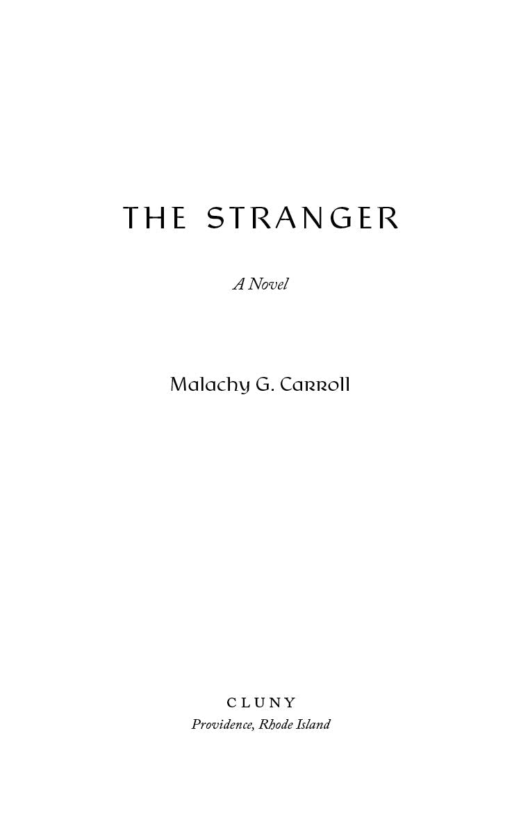 Novel title page with centered text for the title, author name, and publisher imprint