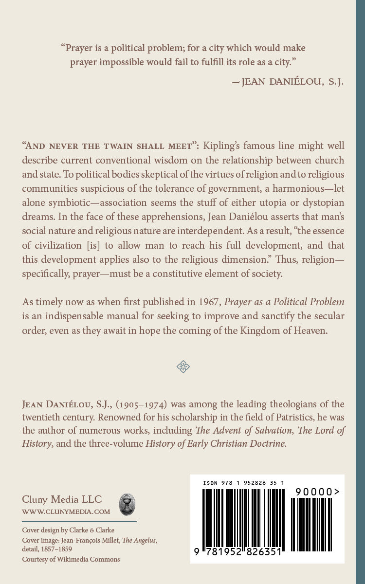 Book back cover with quote, author bio, and barcode/ISBN at the bottom