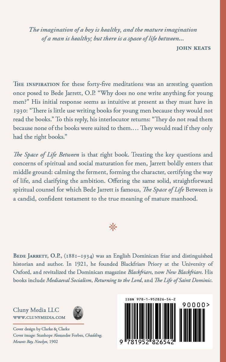 Book back cover with synopsis text, author details, and barcode