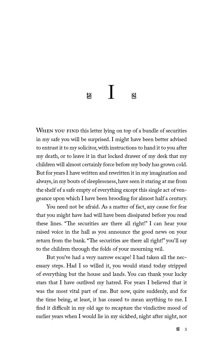 Novel page with printed text and page number 3