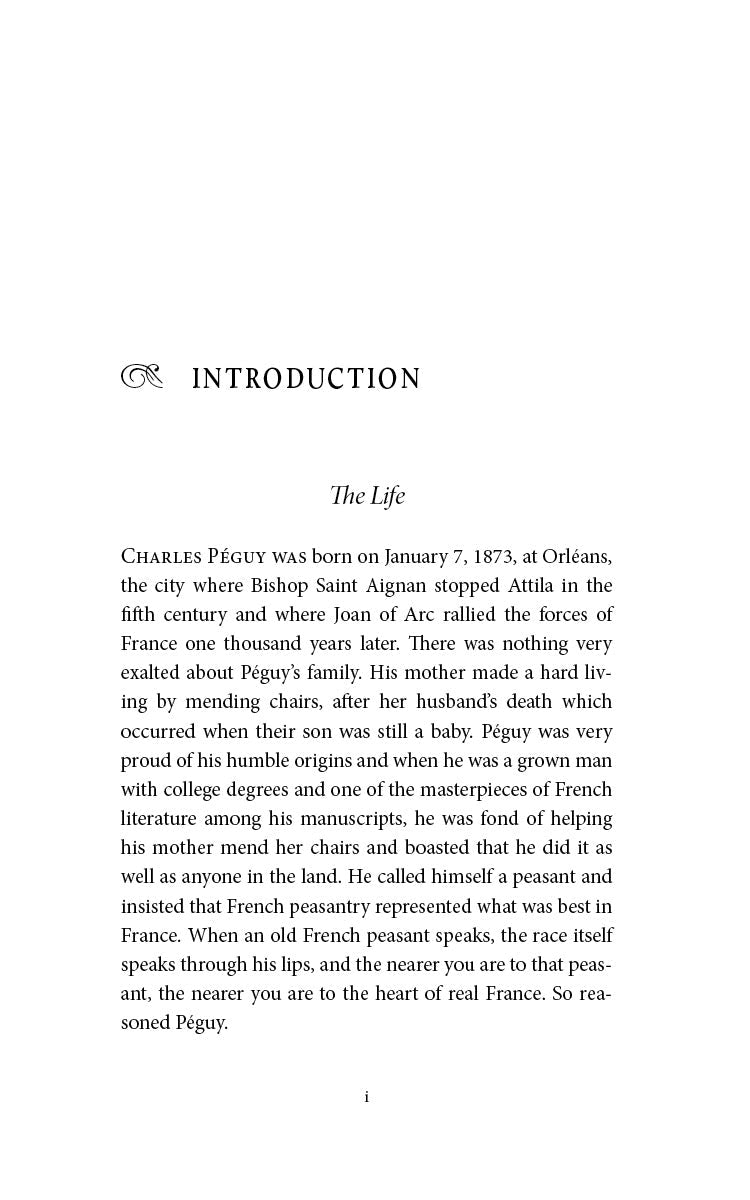Religious poetry book interior page titled Introduction: The Life