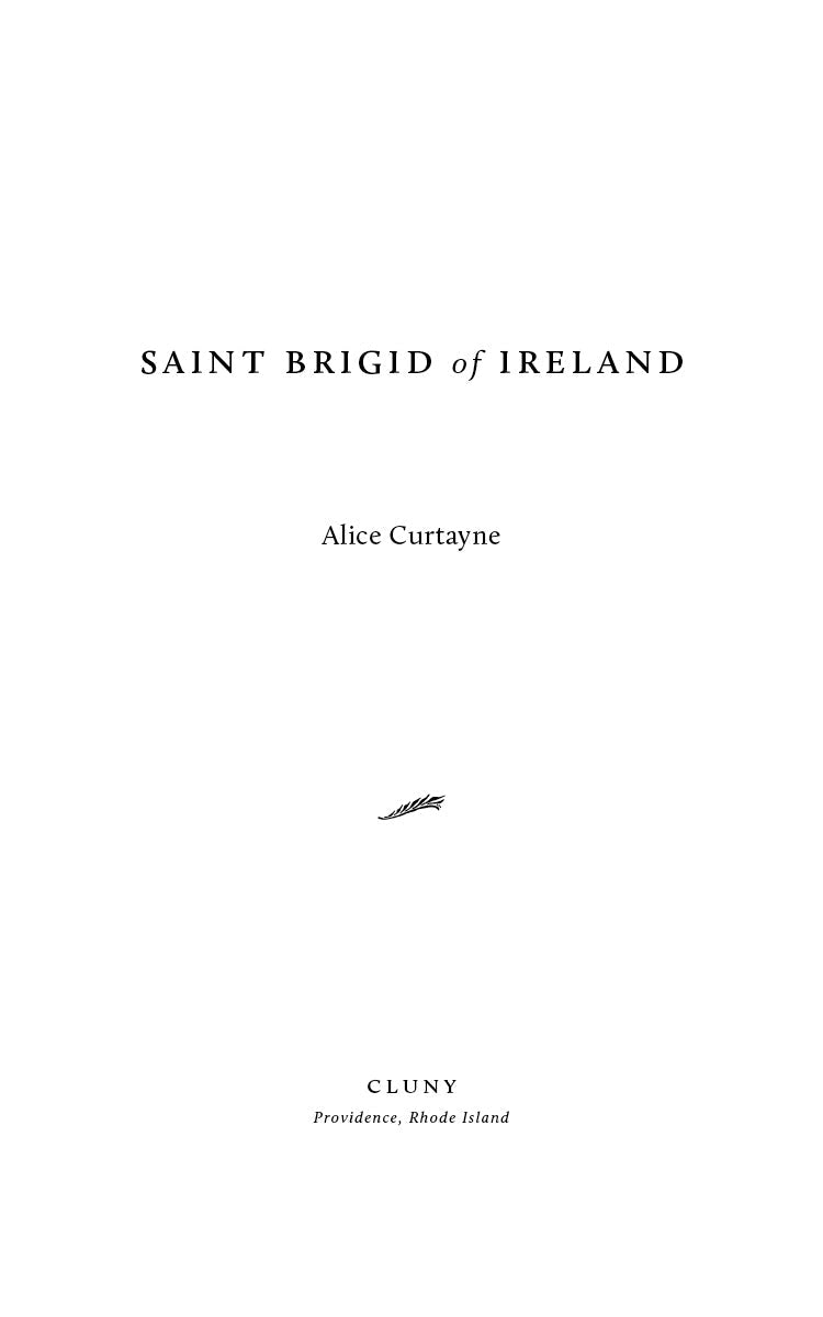 Saint Brigid of Ireland book cover with title and author Alice Curtayne