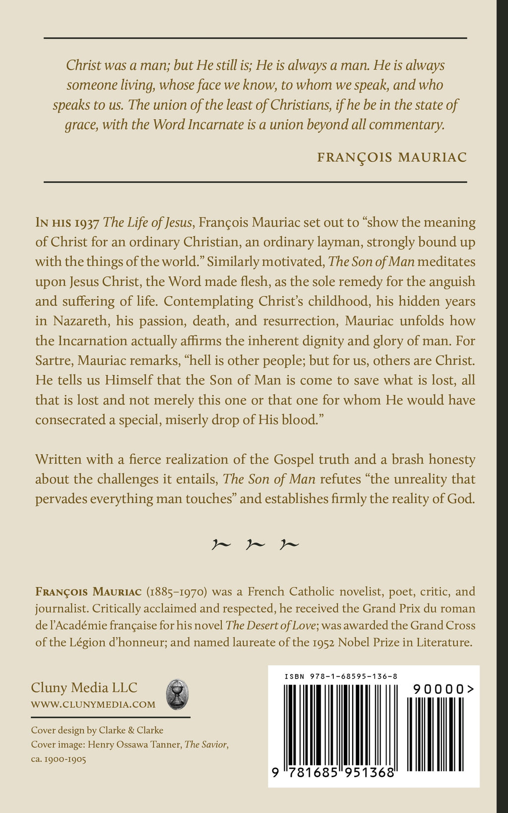 Book description page with paragraphs, publisher lines, and a barcode at the bottom