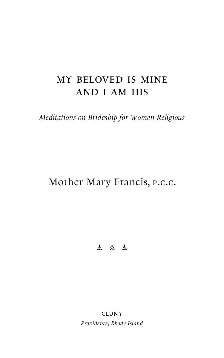 Devotional book title page with 'My Beloved Is Mine and I Am His' and author name