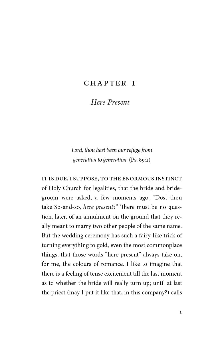 Bridegroom and Bride Chapter I page titled Here Present