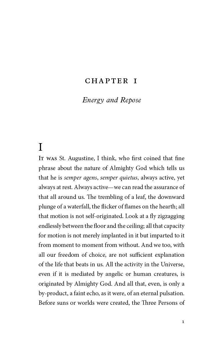 Book chapter page titled “Energy and Repose” with printed text