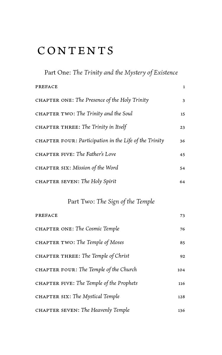 Contents page with chapter list and page numbers.
