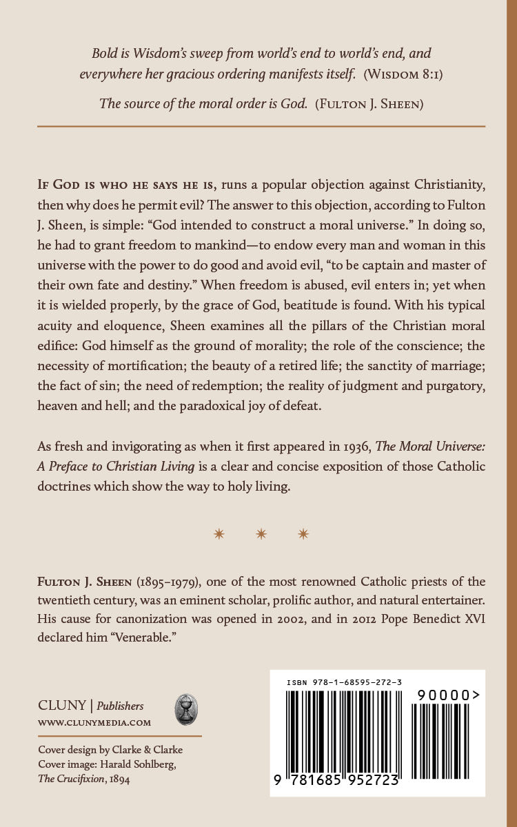 Book back cover with excerpt text, publisher info, and barcode