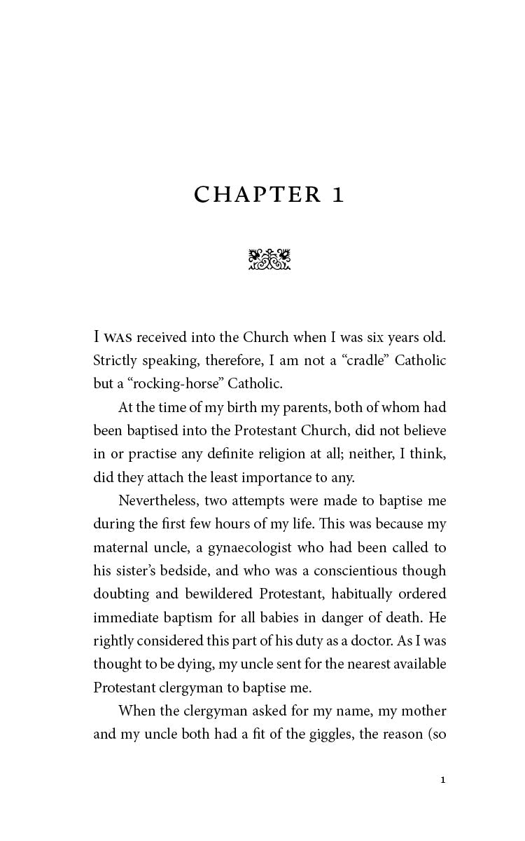 Book chapter page 1 with opening paragraph text