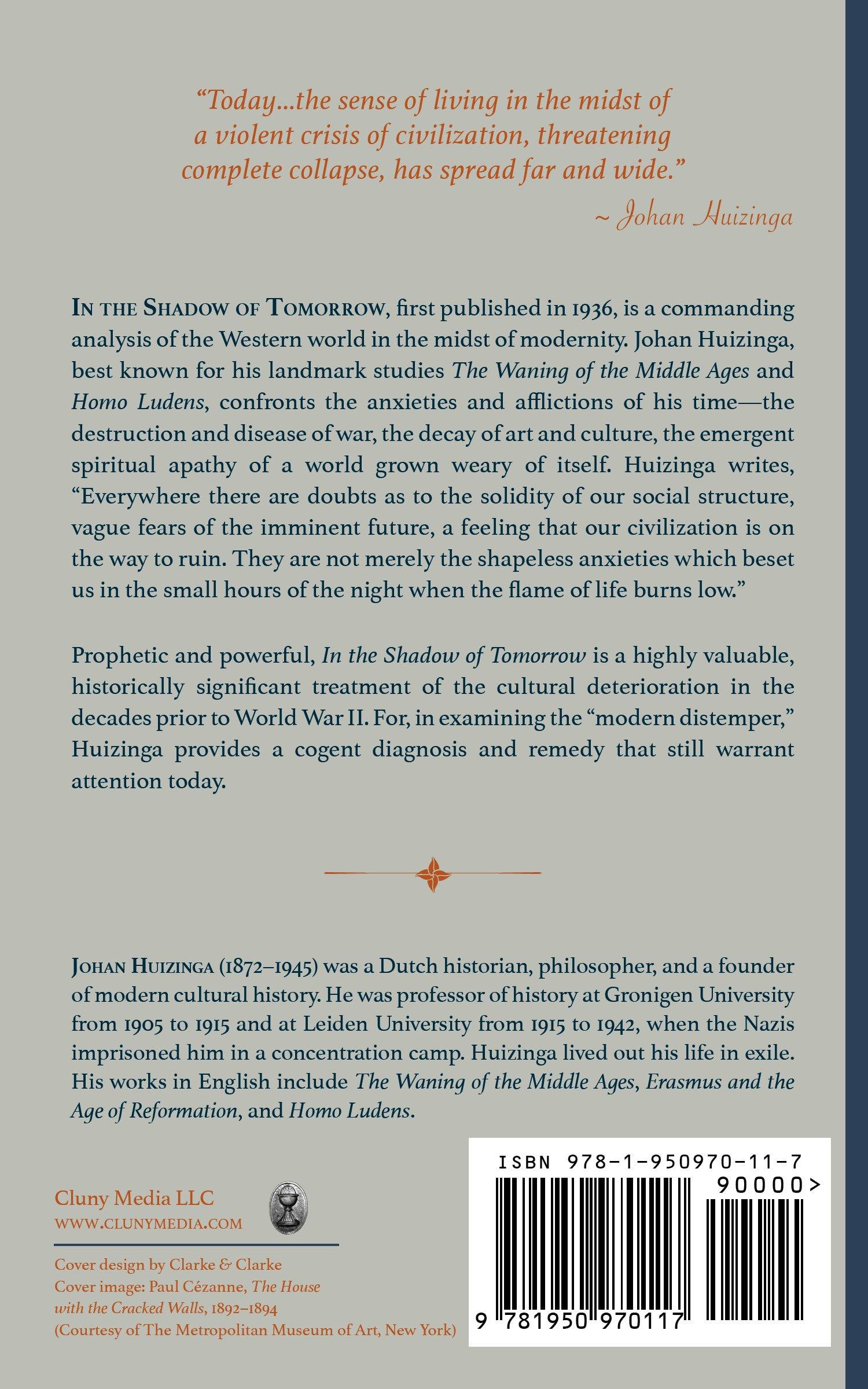 Back cover of a hardcover book with descriptive text and barcode