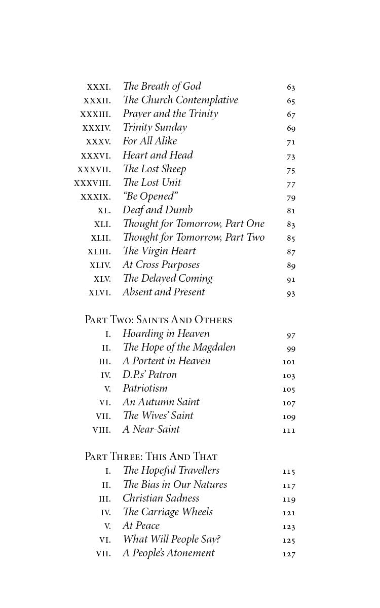 Book contents page listing additional numbered chapters and section titles