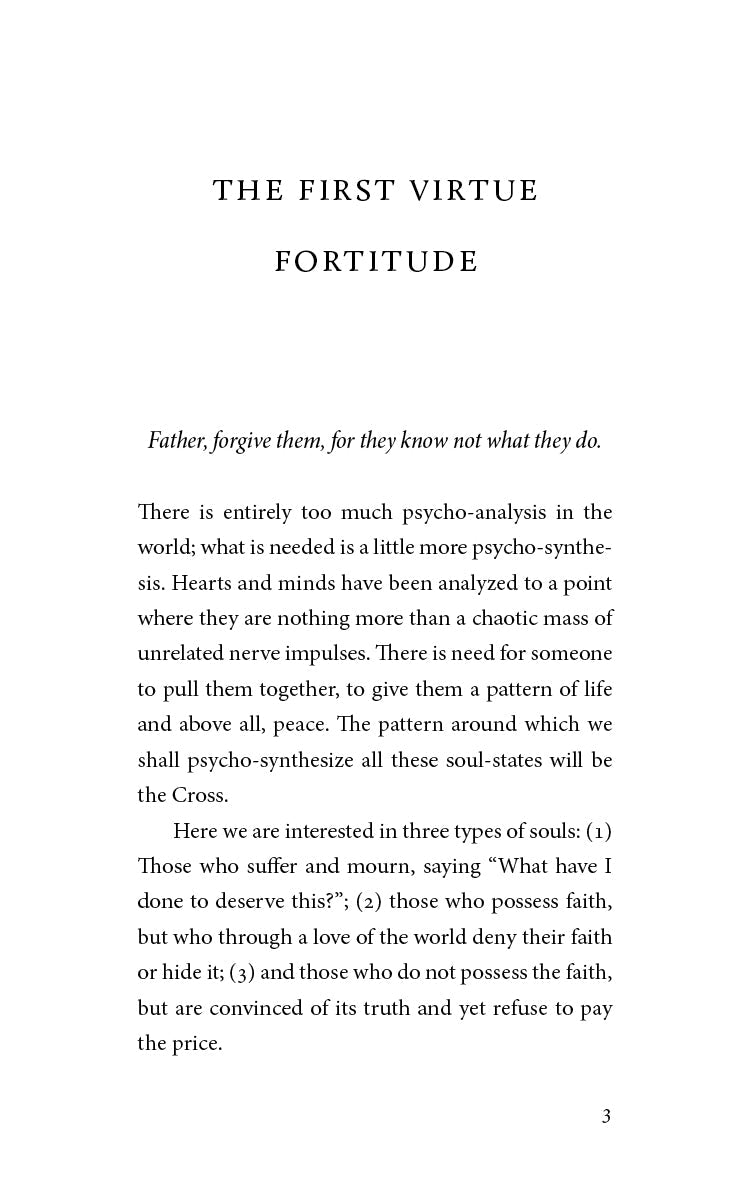 Chapter page for Fortitude with paragraph text and a page number at bottom.