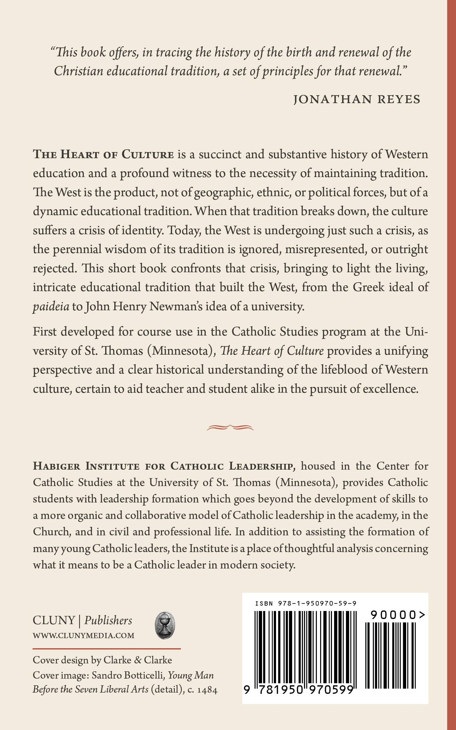 The Heart of Culture back cover with summary text and barcode.