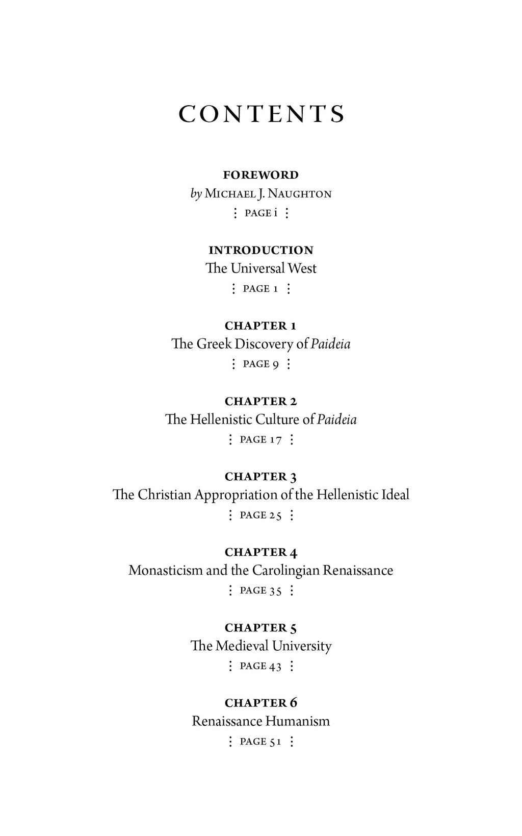 Book contents page with chapter list and page numbers for The Heart of Culture.