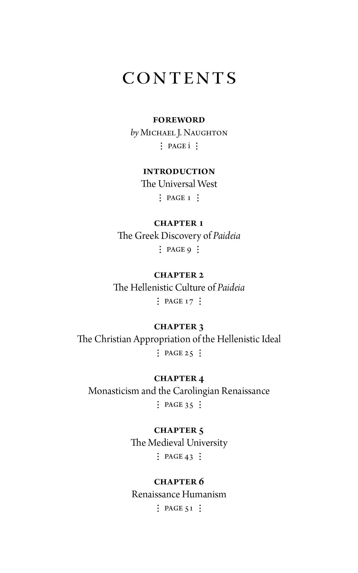 Book contents page with chapter list and page numbers for The Heart of Culture.