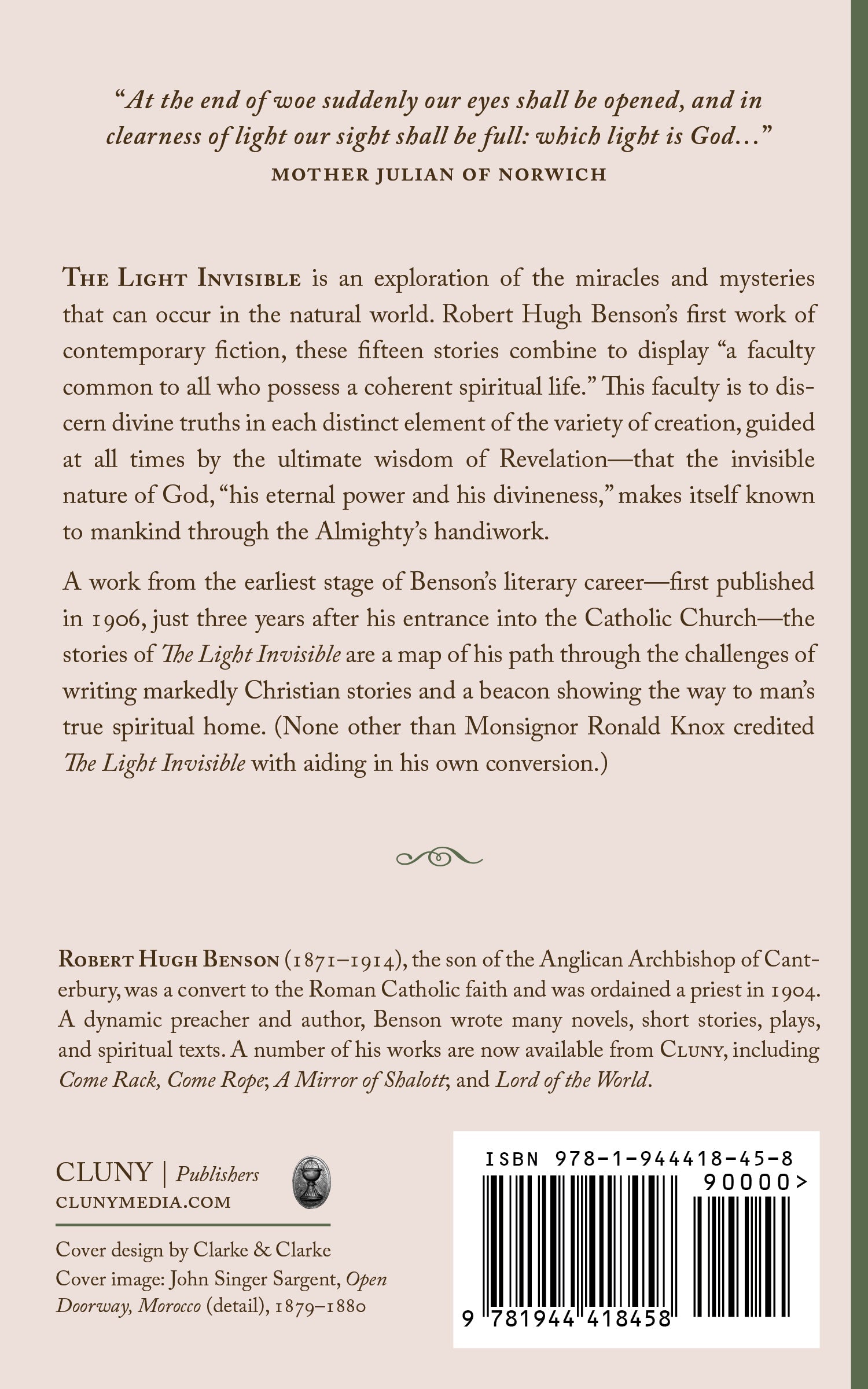 Book back cover with paragraphs, author details, barcode and ISBN
