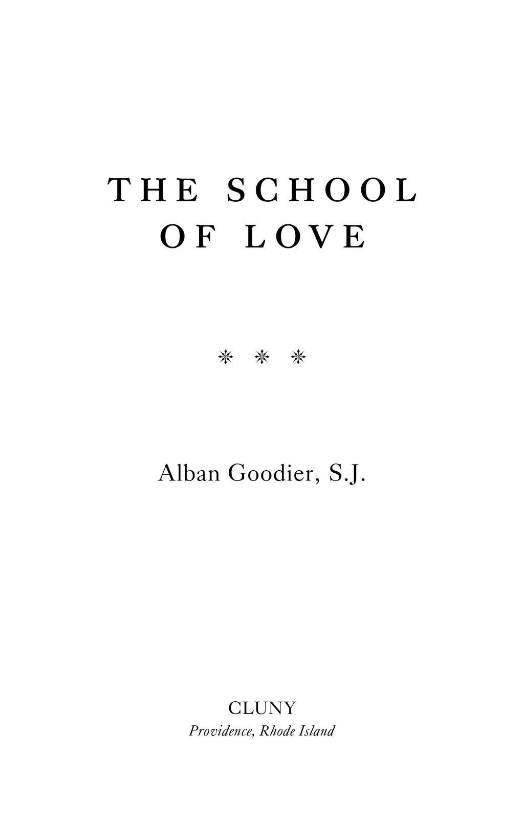 Book title page with centered title text and author name Alban Goodier, S.J.