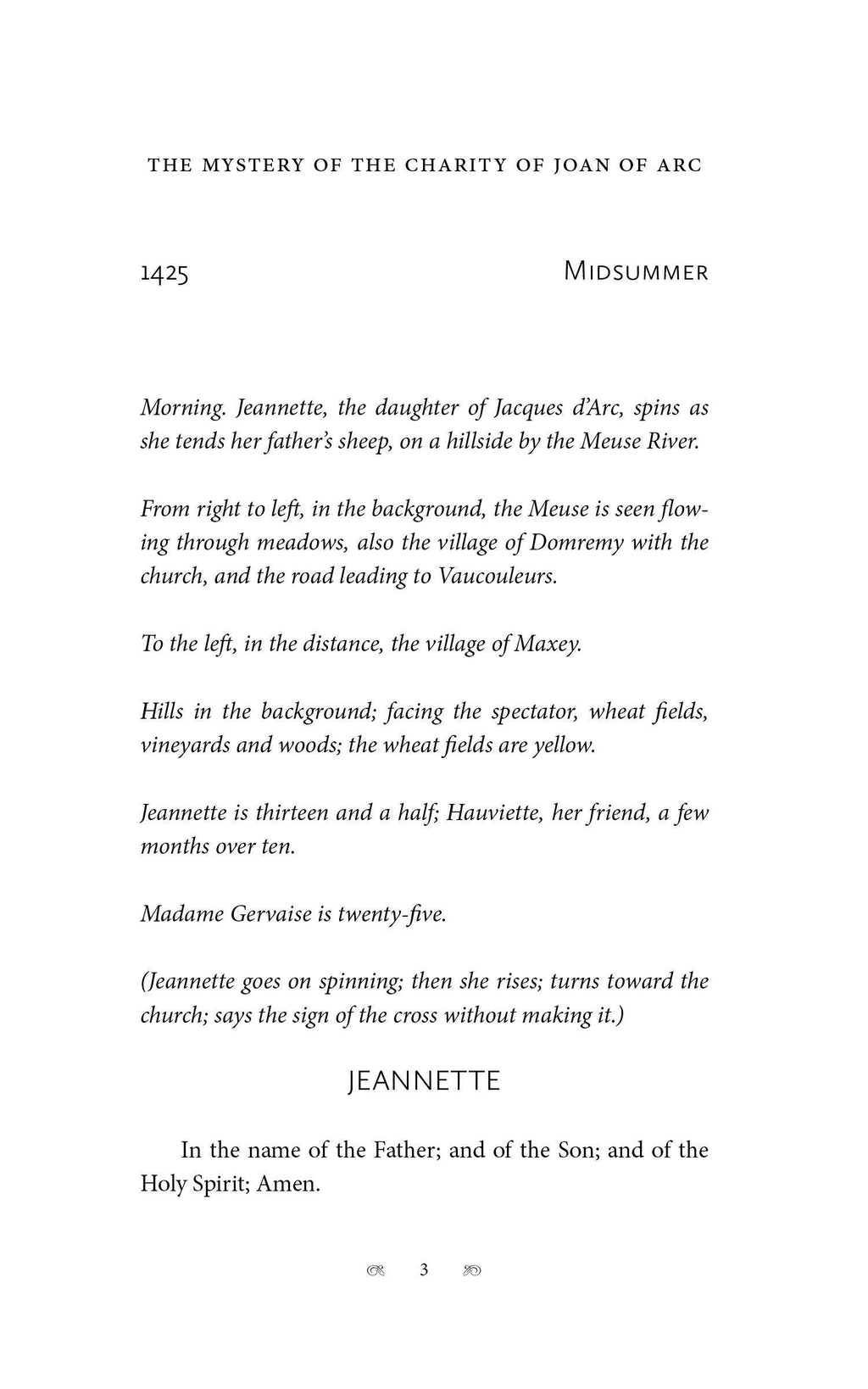Book interior page with heading 'Midsummer' and excerpt text