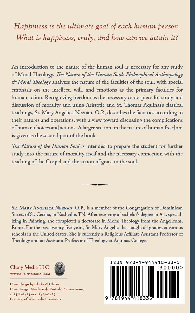 Book back cover with synopsis text and a barcode
