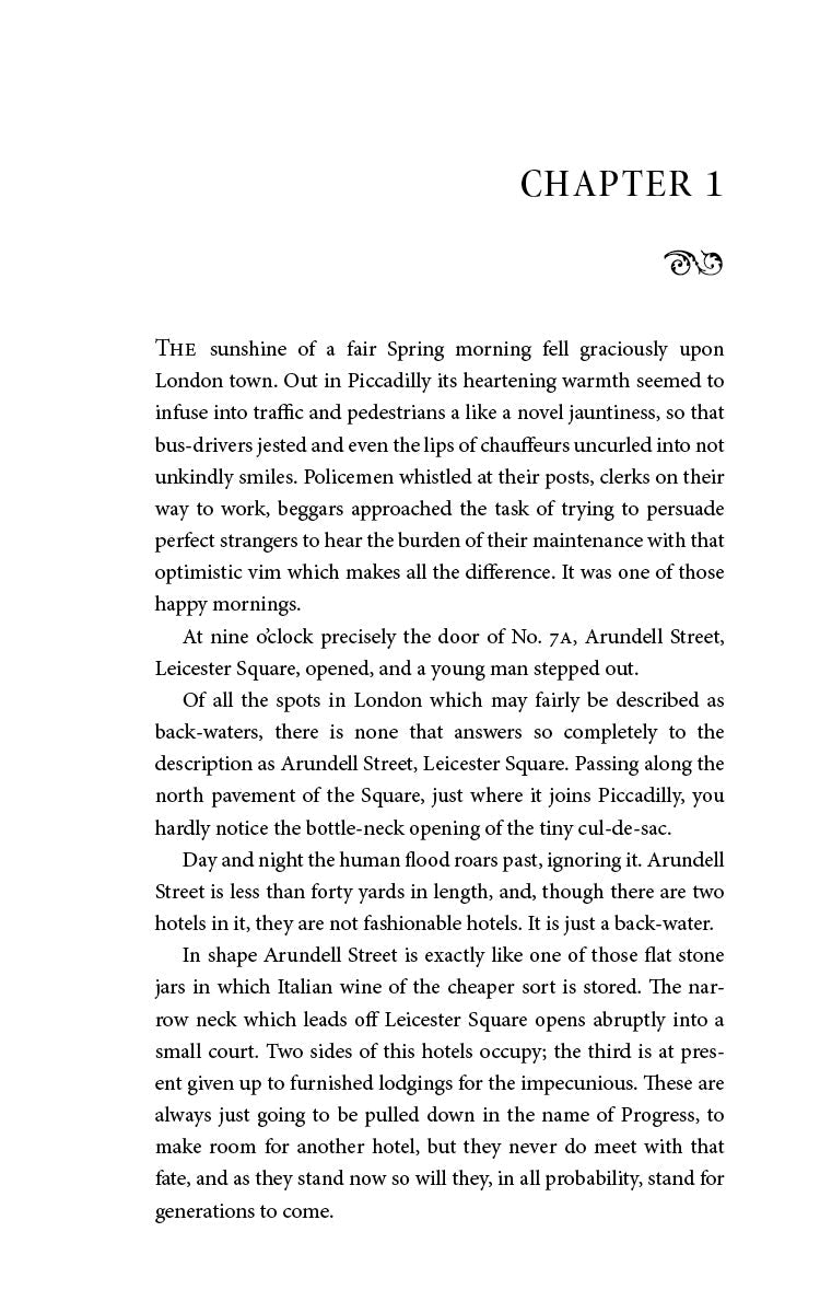 Paperback book page with heading “CHAPTER 1” and body text