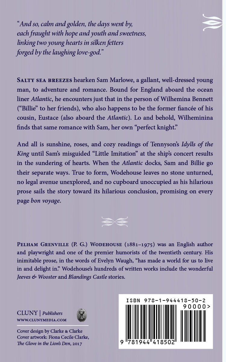 Book back cover with excerpt text, barcode, and Cluny publisher and ISBN details.