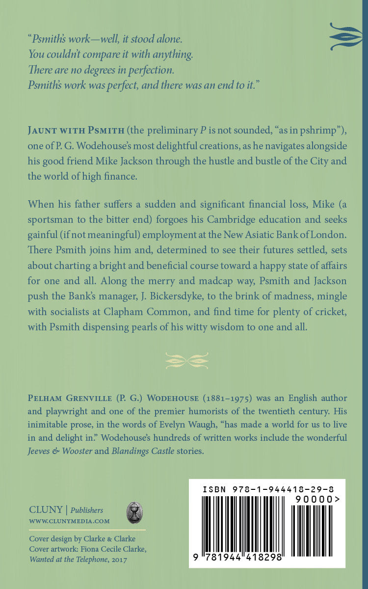 Back cover of paperback book with synopsis text and barcode