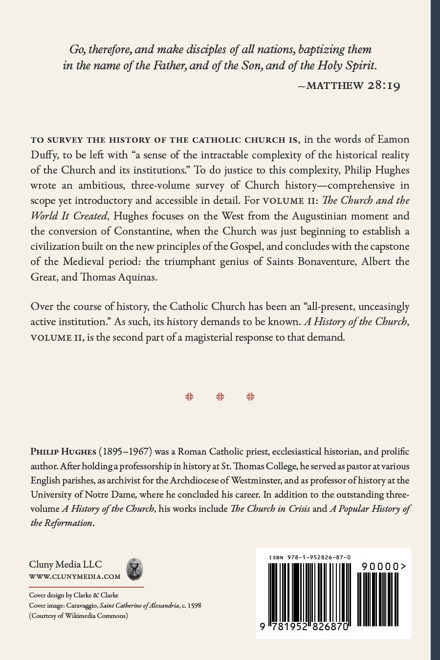 Book back cover with summary text and barcode, author name and publisher details