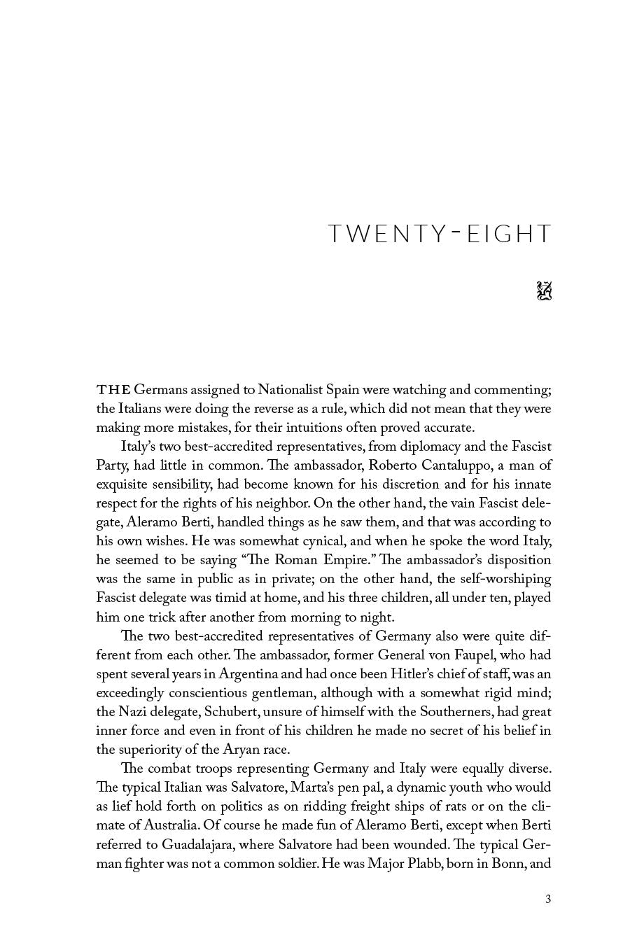 Interior book page with heading 'Twenty-Eight' and printed story text