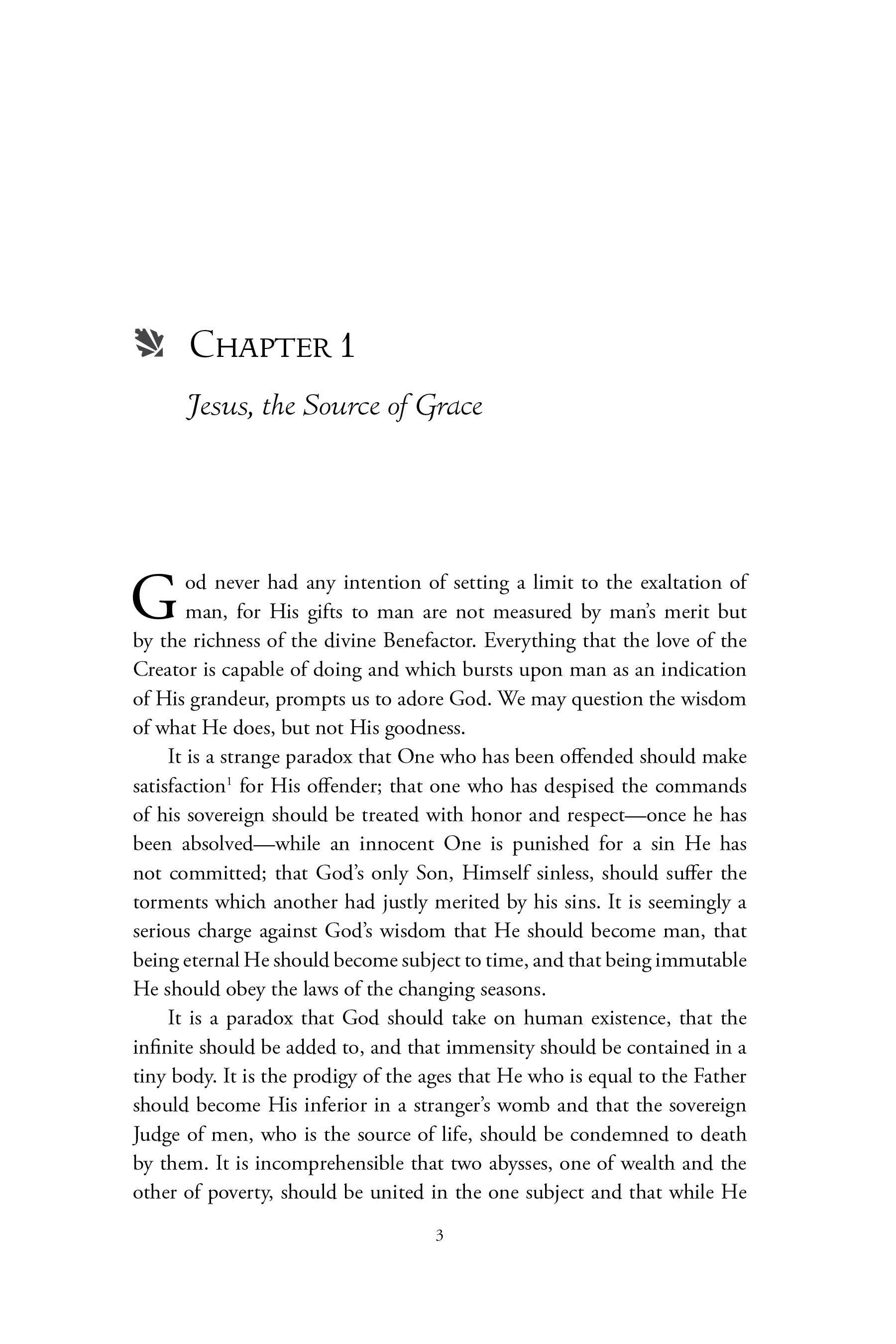 Book page with chapter heading and dense printed text