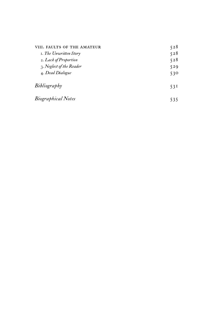 Book page with a heading and page number list; mostly blank