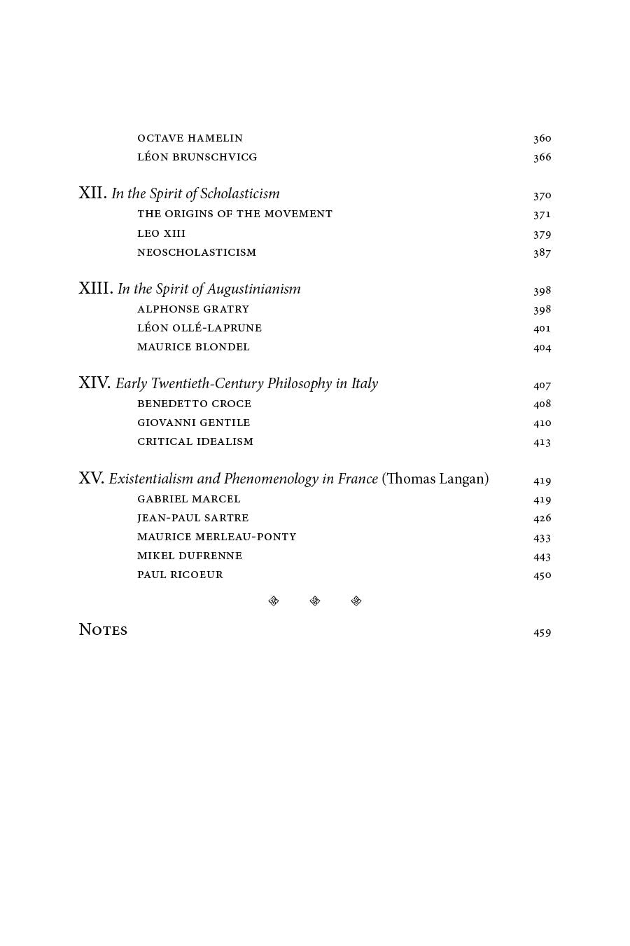 Book page showing additional chapter list with titles and page numbers