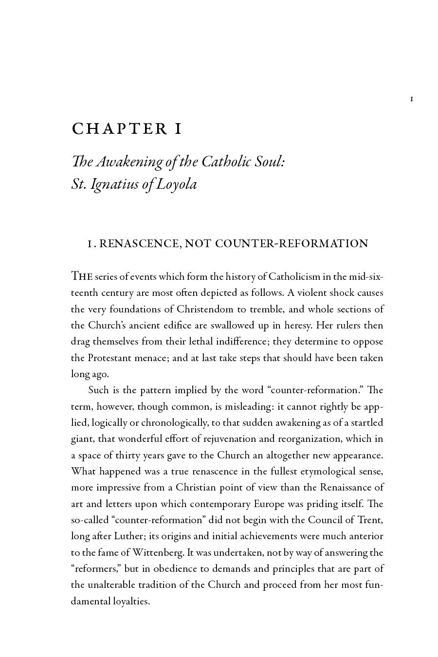Book chapter page titled "The Awakening of the Catholic Soul" with text