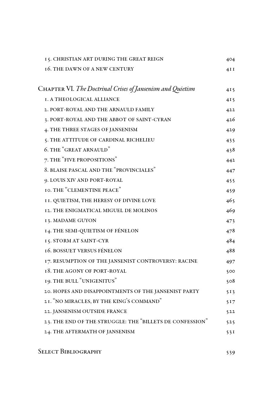 Book contents page continuing chapter list with page numbers