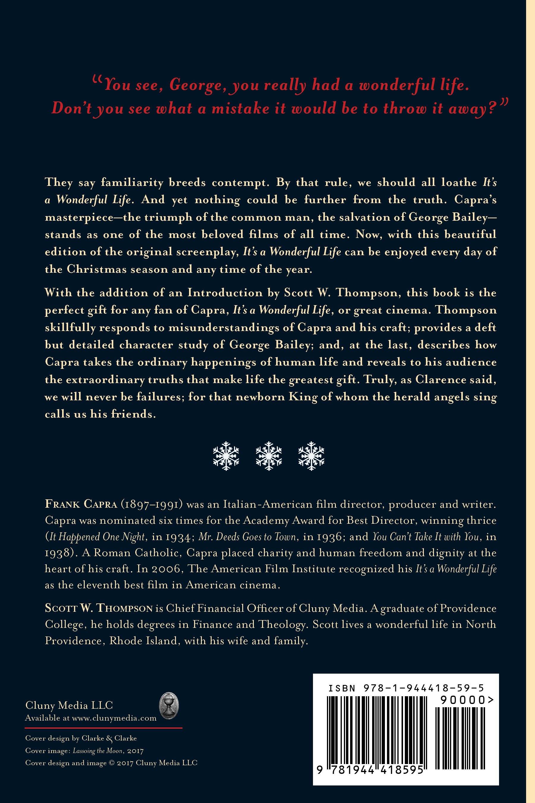 Screenplay booklet page with synopsis text and barcode