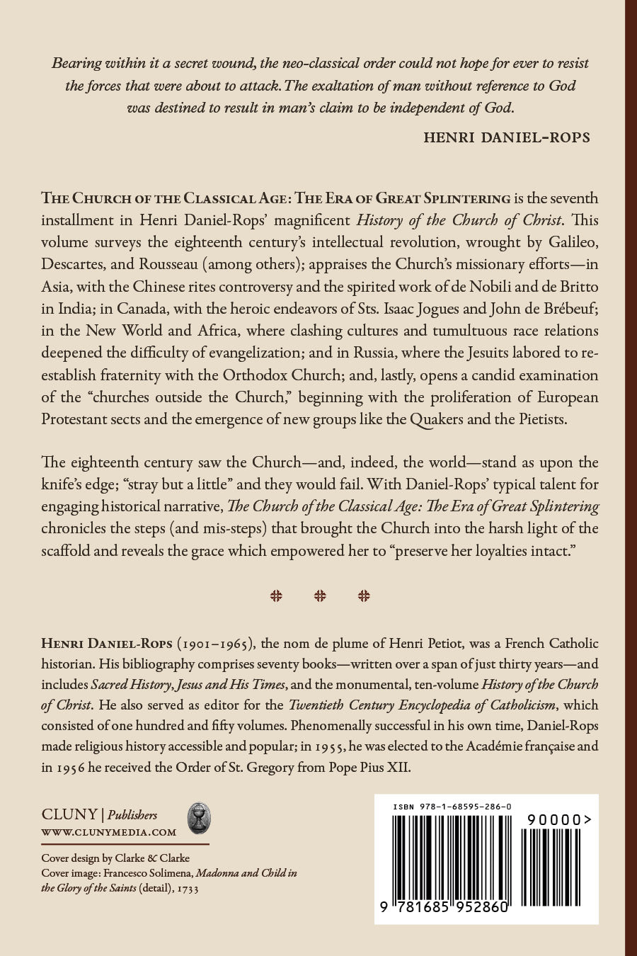 Book back cover with summary text and barcode label
