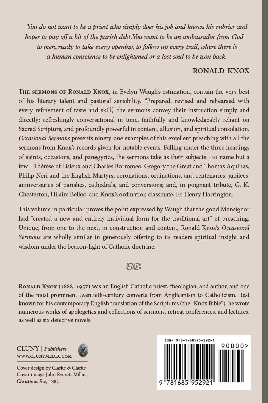 Book back cover with descriptive text and barcode