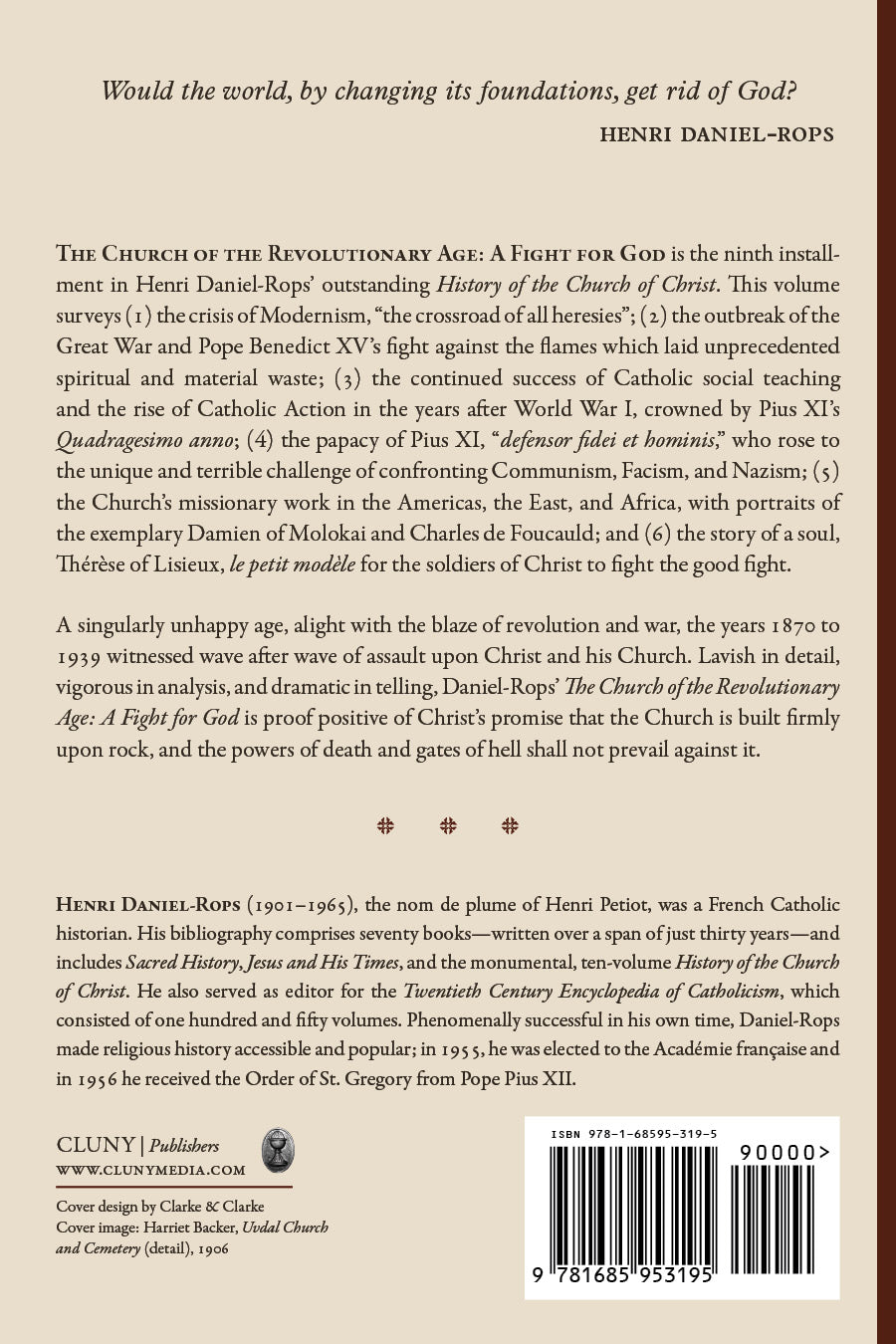 Back cover with synopsis text, author and publisher details, and barcode