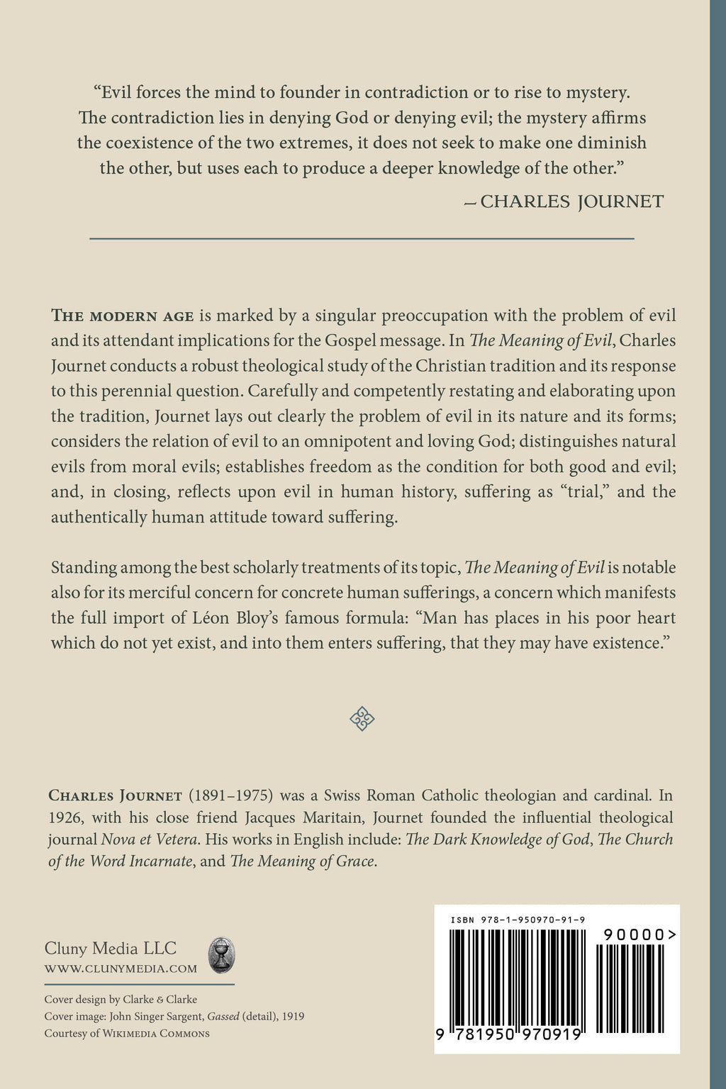 Book back cover with author description text and barcode
