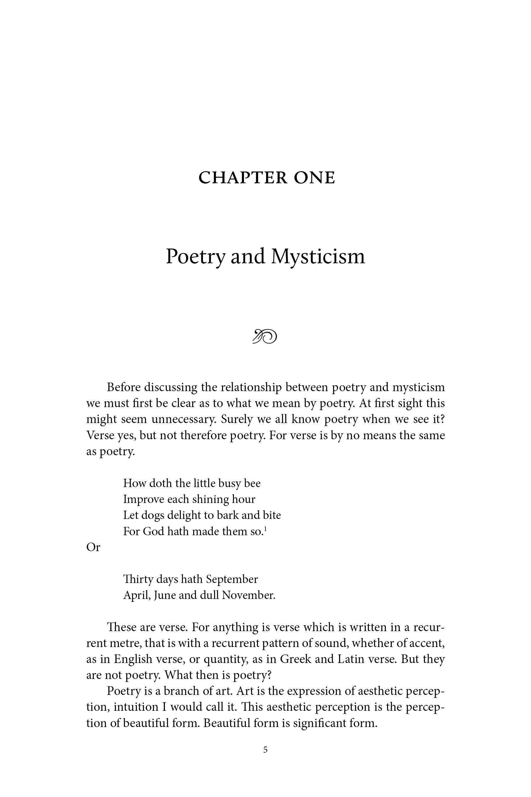Poets & Mystics chapter page titled 'Poetry and Mysticism'