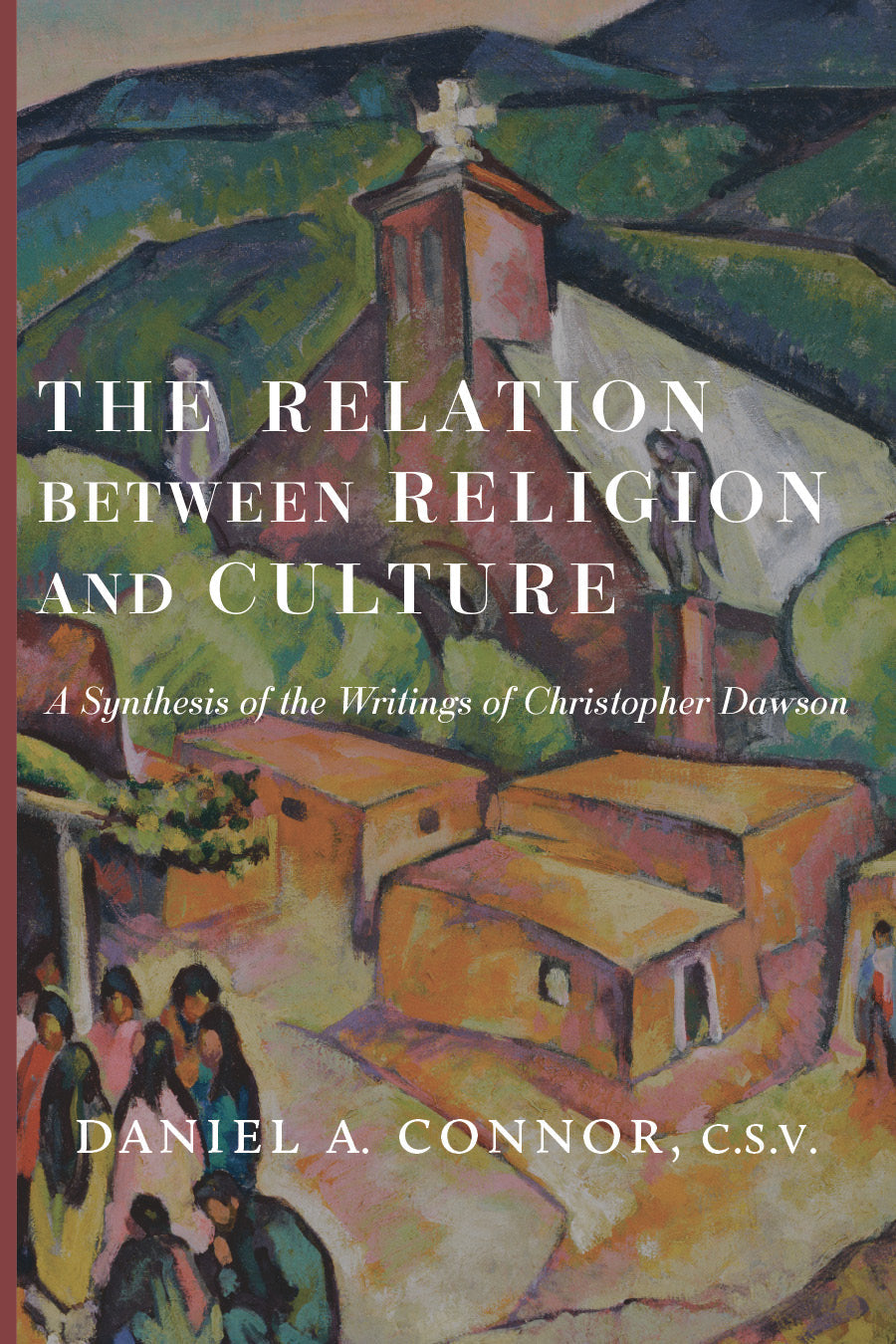 Book cover with illustrated religious scene and large title typography.