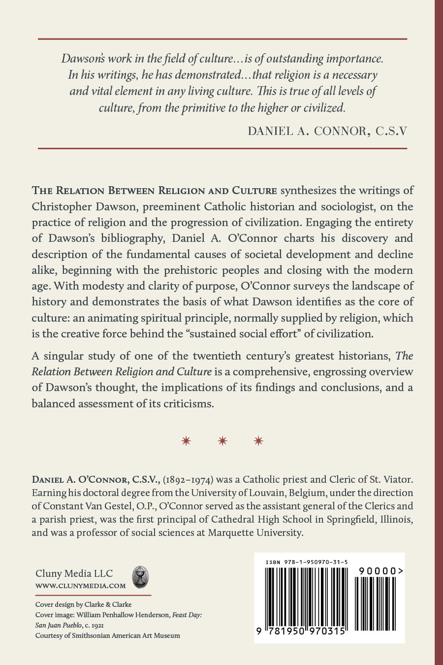 Book back cover with summary text, author bio, and barcode/ISBN.