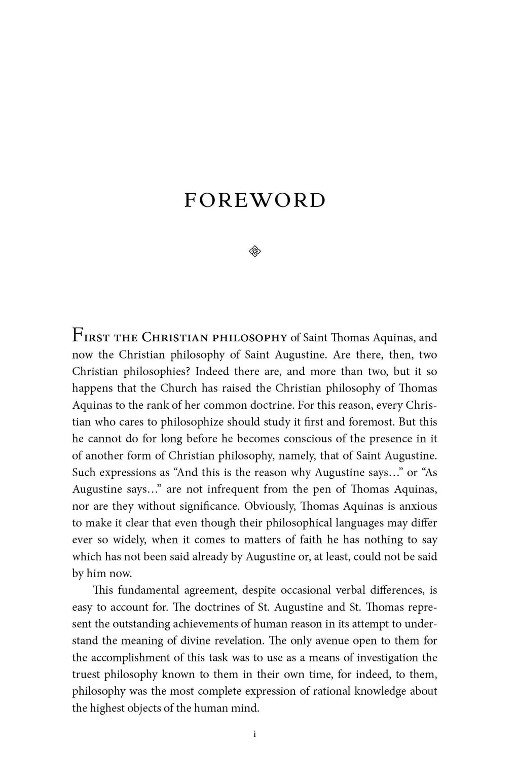 Foreword page with centered heading 'FOREWORD' and printed text