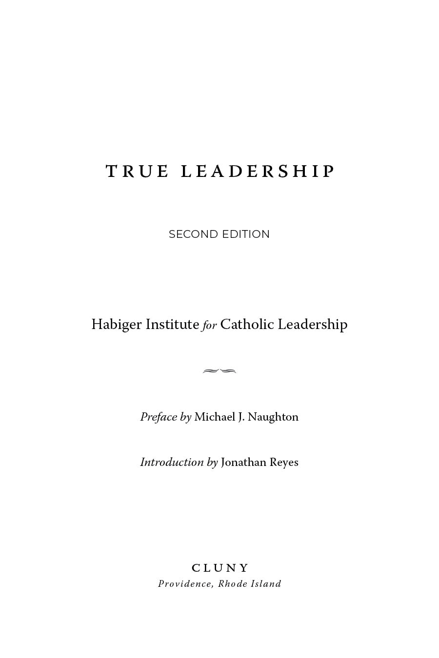 Leadership book title page with edition and publisher details