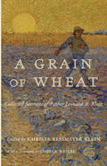Collected sermons book cover with wheat field artwork and 'A Grain of Wheat' title
