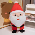 Santa Claus plush toy with white beard, red suit, and black boots