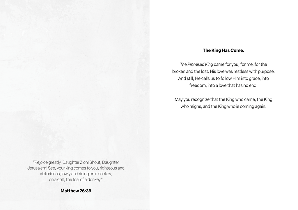 Easter greeting card interior with religious text and verse