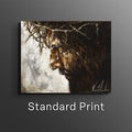 Framed portrait artwork in dark and gold tones; Standard Print