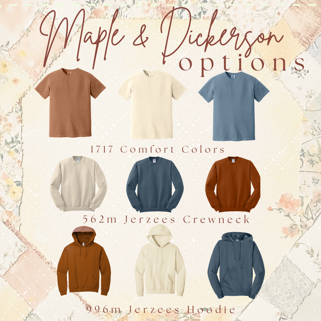 Crewneck T-shirt assortment in brown, ivory, and blue