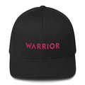 Black baseball cap with "WARRIOR" text on front